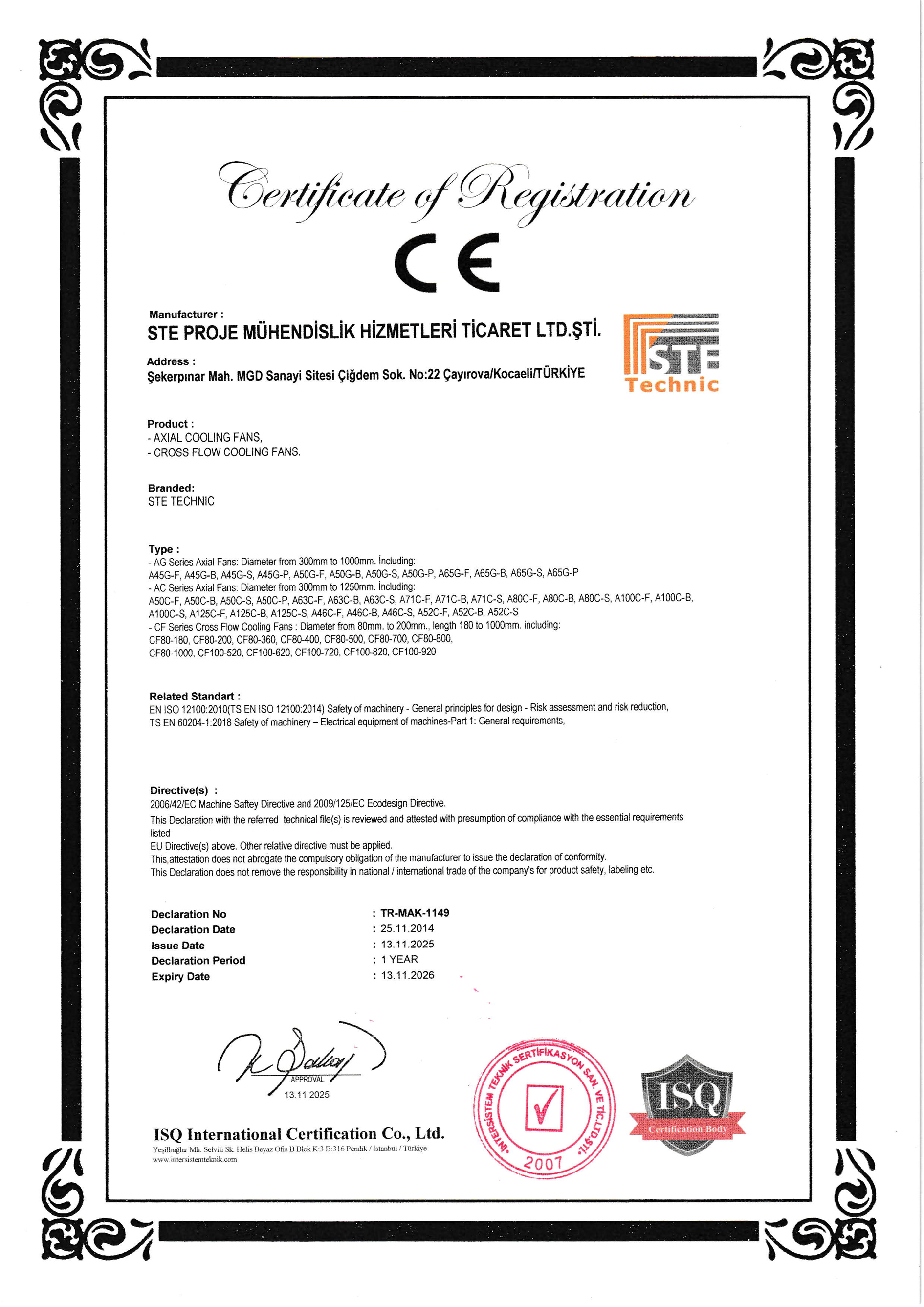 CE Sertifikası